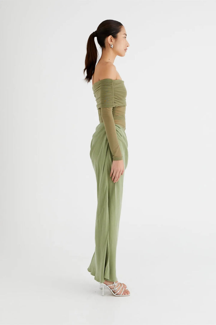 Aubrey Mesh Maxi Dress