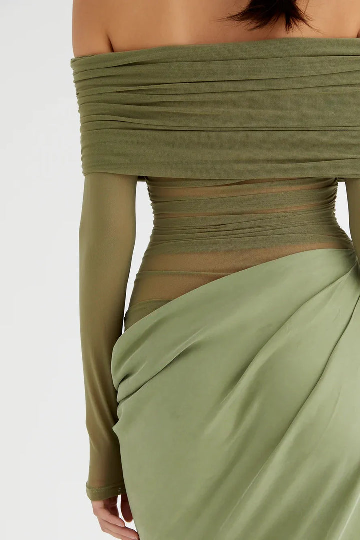 Aubrey Mesh Maxi Dress