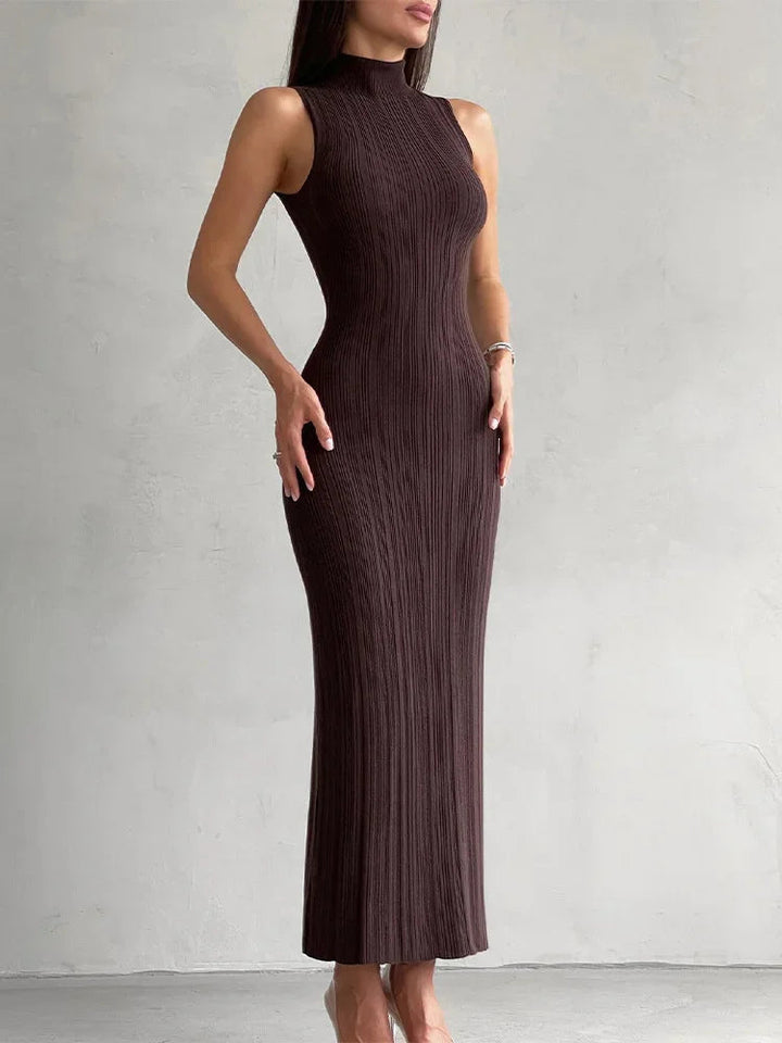 Anne Rib Midi Dress