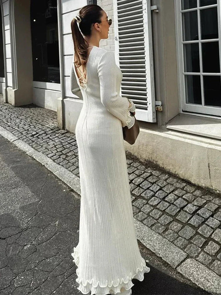 Blanca Ruffle Maxi Dress