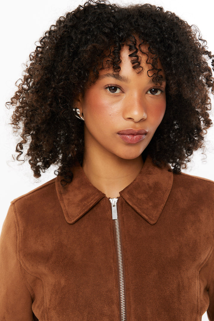 Brook Faux Suede Jacket