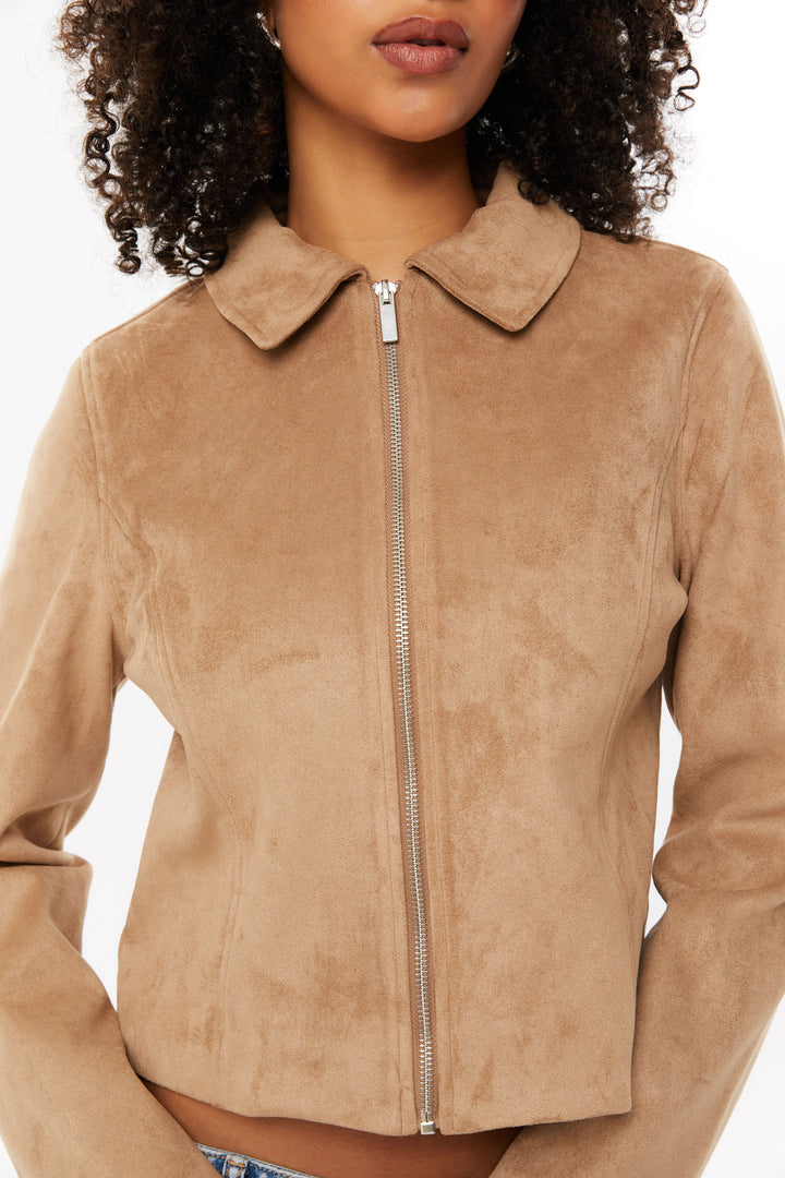 Brook Faux Suede Jacket