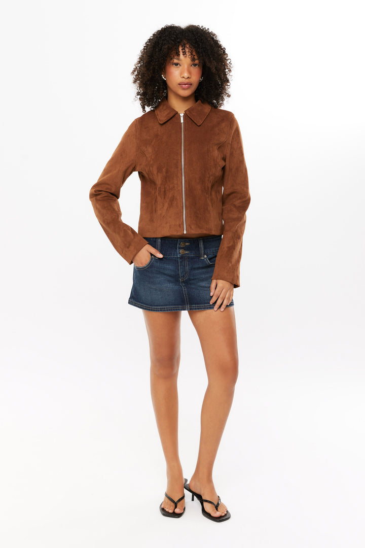 Brook Faux Suede Jacket
