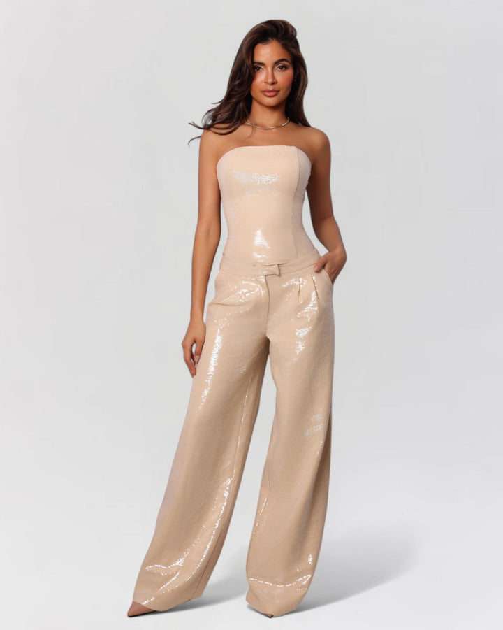 Camilla Sequin Strapless Tube Top