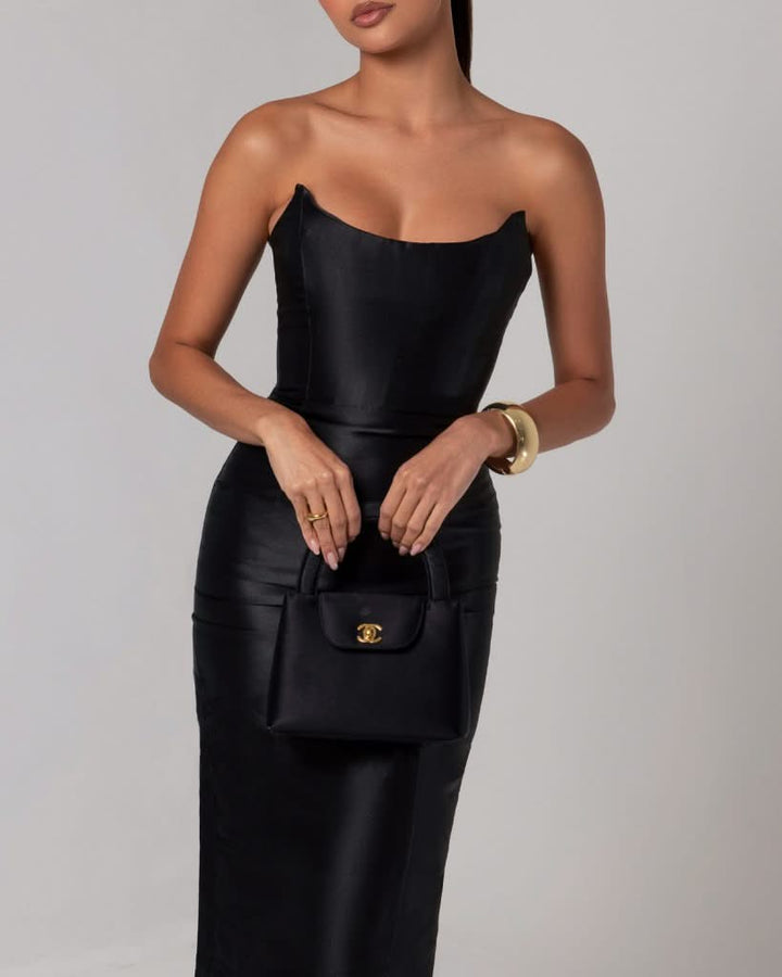 Jezel Corset Midi Dress