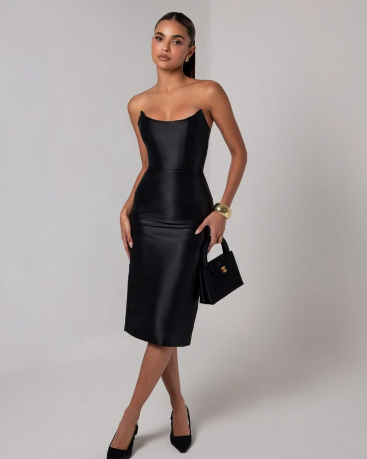 Jezel Corset Midi Dress