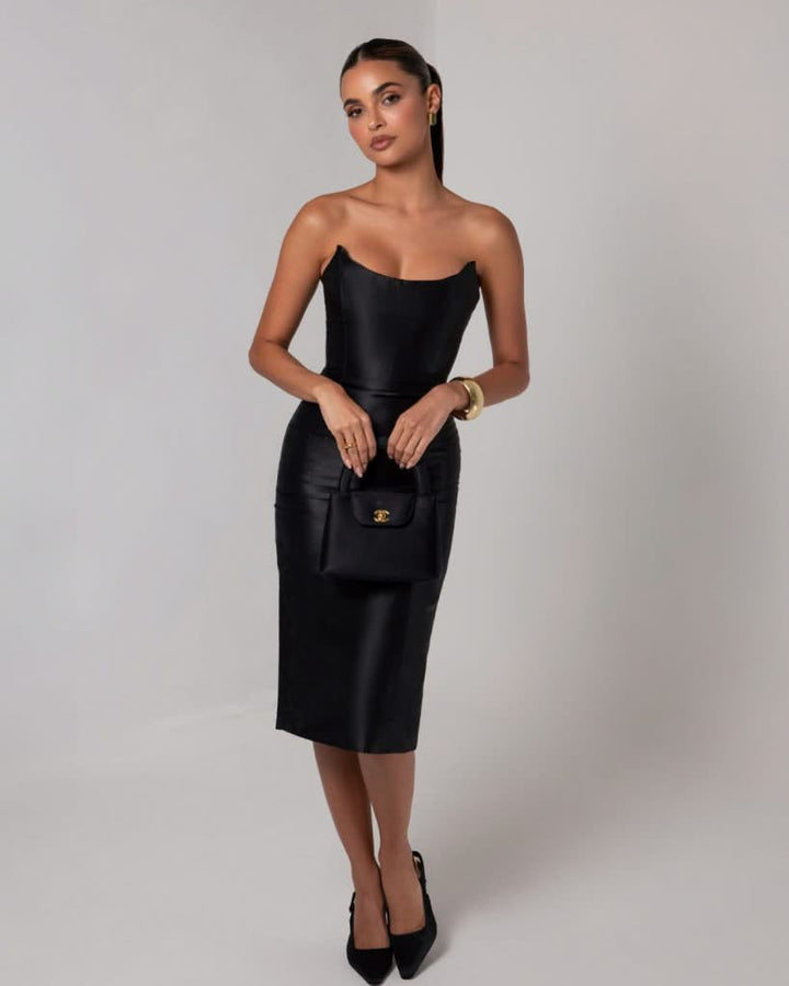 Jezel Corset Midi Dress