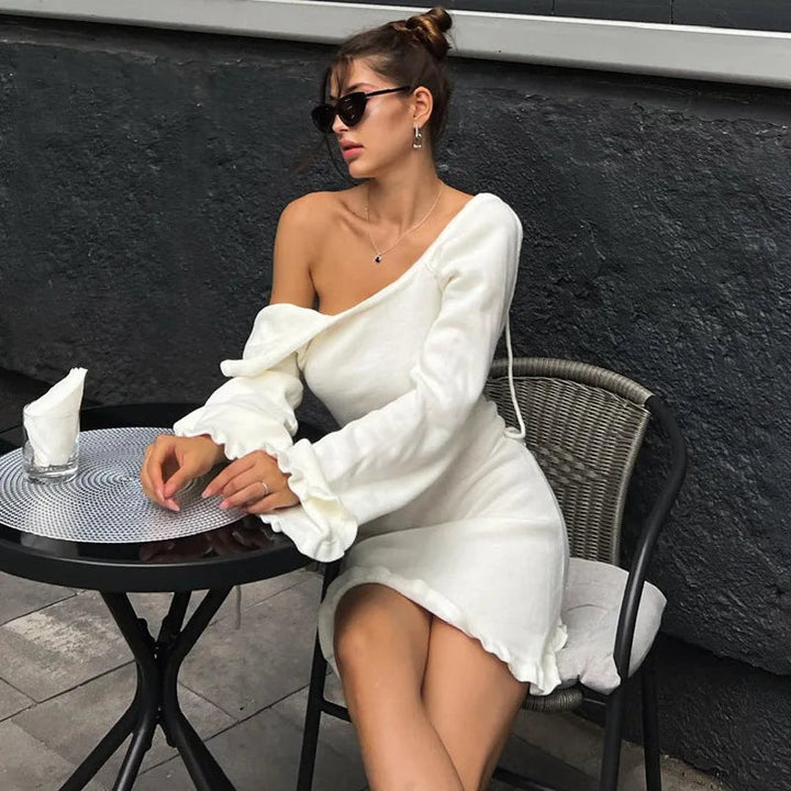 Liezel Ruffled Mini Dress
