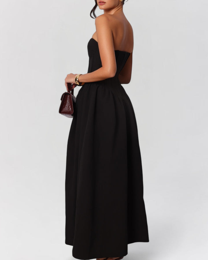 Meryl Strapless Corset Maxi Dress