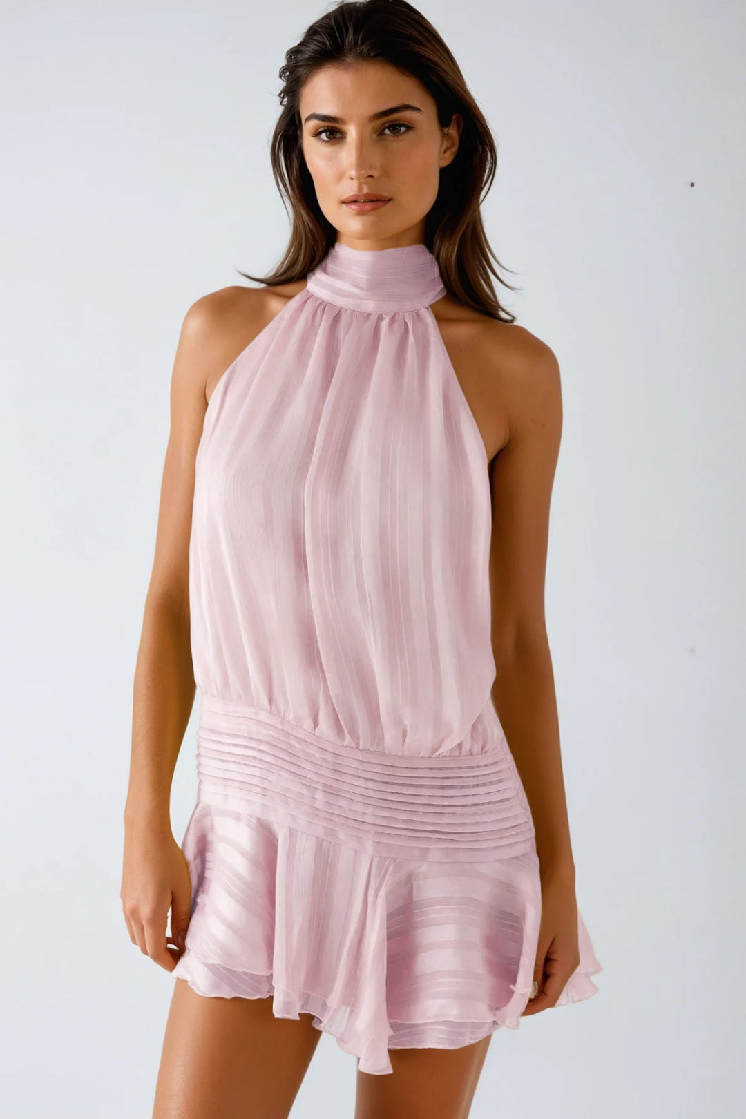 Eva Halter Mini Dress