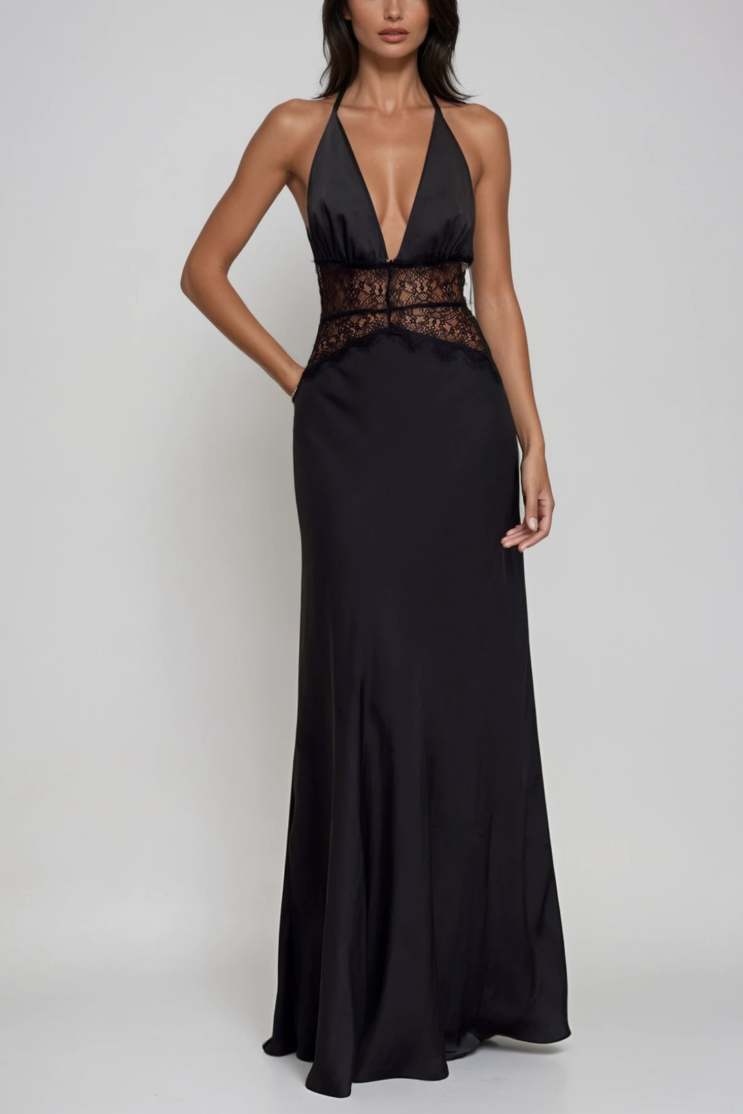 Kaia Plunge Maxi Dress