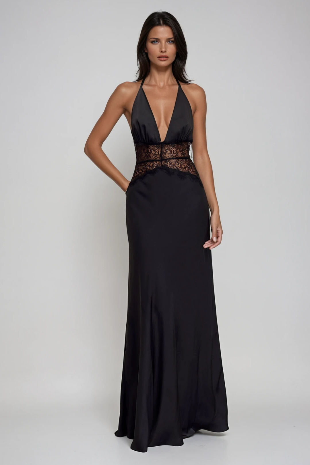 Kaia Plunge Maxi Dress