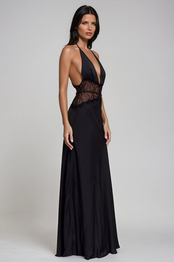 Kaia Plunge Maxi Dress