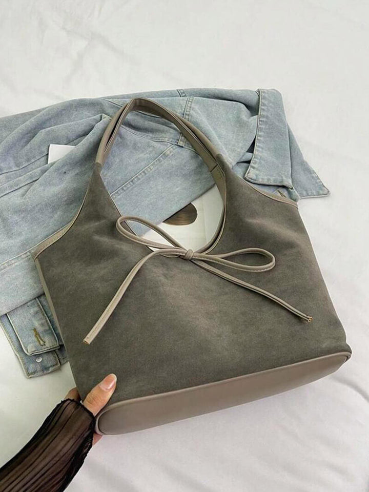 Clara Suede Bow Bag