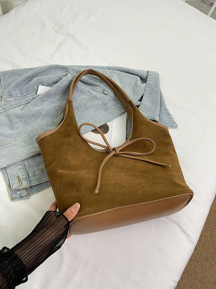 Clara Suede Bow Bag