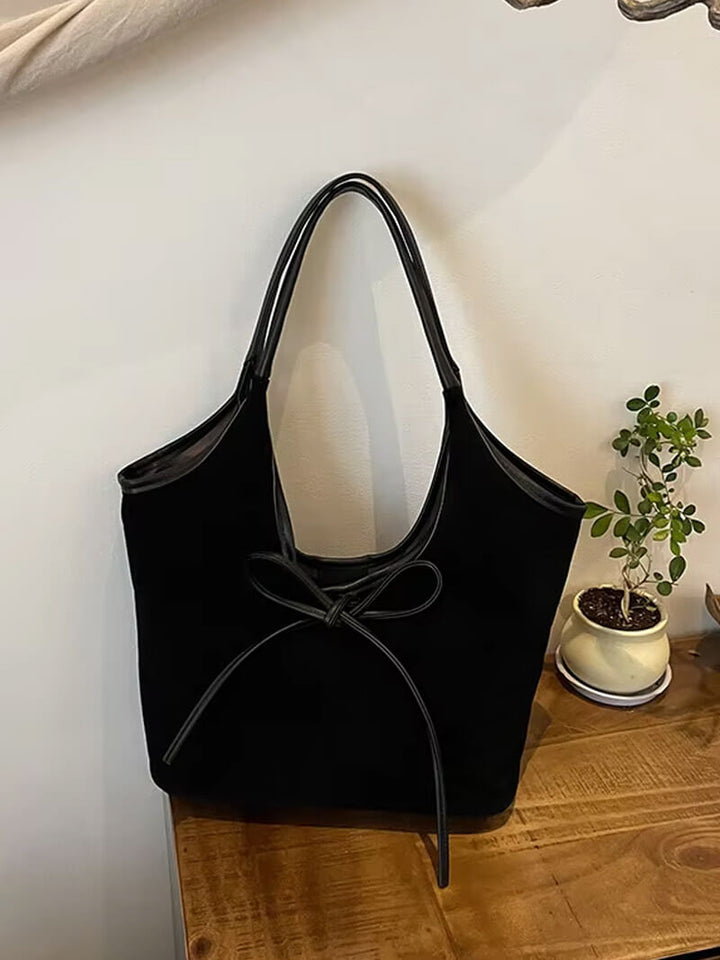 Clara Suede Bow Bag
